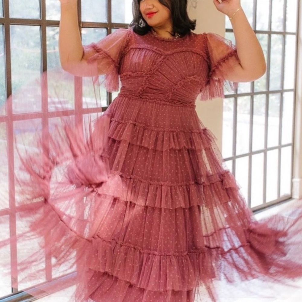Ivy City Co. Whimsical dress in Fuchsia, size XXL - Picture 6 of 11